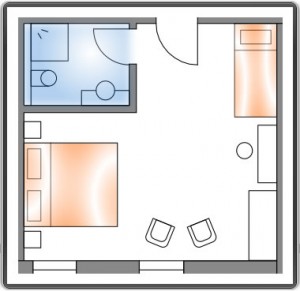 Hotelzimmer: Langlauf
