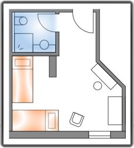 Hotelzimmer: Eisklettern