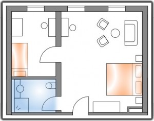 Hotelzimmer: Kanu